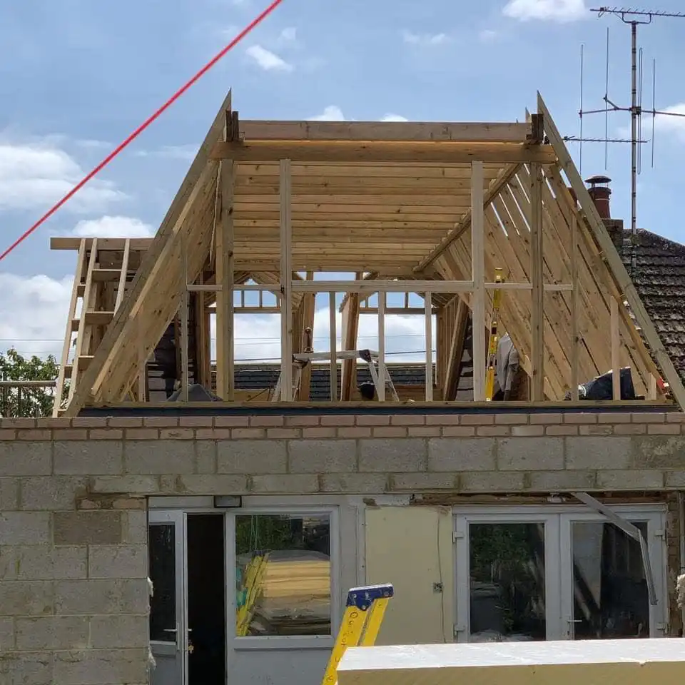 roof under construction